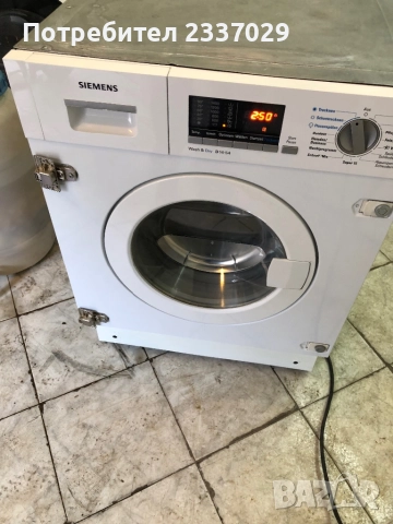 Пералня+сушилня:Сименс-6/4кг-1год гаранция,комбиниран уред за вграждане,висок клас,дисплей, снимка 3 - Перални - 52813959
