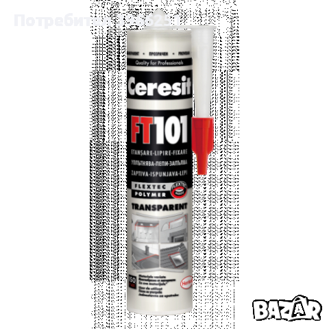 Ceresit FT101 Високомодулен уплътнител-лепило FLEXTEC® бял 280 мл, снимка 1 - Лепила и силикон - 44649259