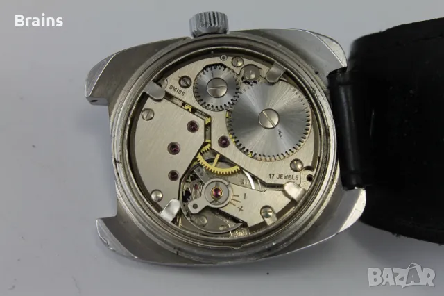 1940's BWC COURAGE Швейцарски Стоманен Военен Часовник, снимка 9 - Антикварни и старинни предмети - 48516142