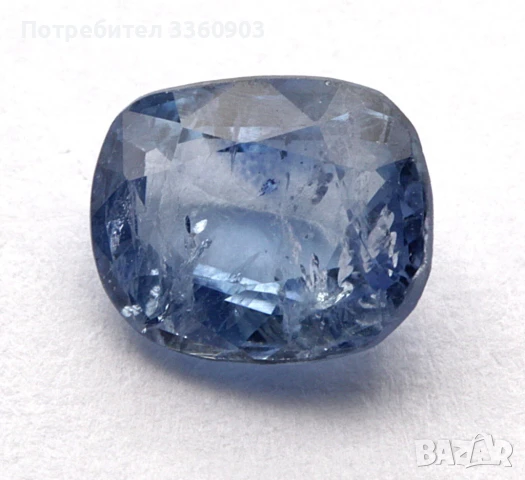 Сертифициран естествен виолетов Сапфир – 0,84 карата , снимка 3 - Колиета, медальони, синджири - 50795243