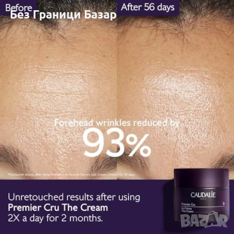 Нов Caudalie Premier Cru Крем 50мл Луксозен Антиейдж Ресвератрол за лице, снимка 2 - Козметика за лице - 51163710