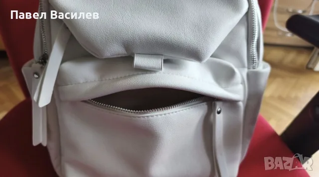 Чисто нова бяла кожена дамска раница от Тенденз/Tendenz, снимка 5 - Раници - 55987100
