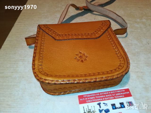 РЕТРО КОЖЕНА ЧАНТА 16Х16Х4СМ 0910211613, снимка 9 - Антикварни и старинни предмети - 34404506
