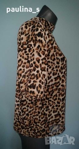 Копринена блуза тип туника с хастар "Pieces"®, снимка 3 - Туники - 29766558