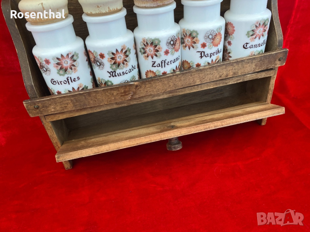 Бурканчета за подправки с етажерчица, снимка 2 - Аксесоари за кухня - 44724497