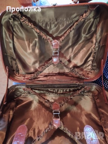 Красиви, впечатляващи, ретро куфар и пътна чанта, снимка 4 - Куфари - 42763967