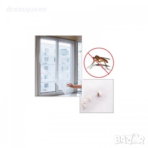 1730 Мрежа за прозорци против насекоми с лента, снимка 4 - Други - 37264818