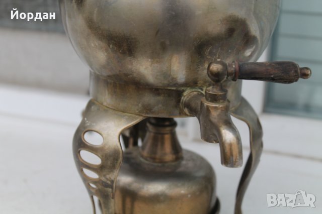 Самовар със спиртник , снимка 2 - Антикварни и старинни предмети - 35146541