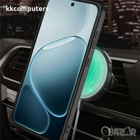 Магнитен Калъф за Oppo A6 Pro 5G / 4G с Въртяща се Стойка - TPU+PC, Военна защита, 6 цвята, снимка 10 - Калъфи, кейсове - 54291237