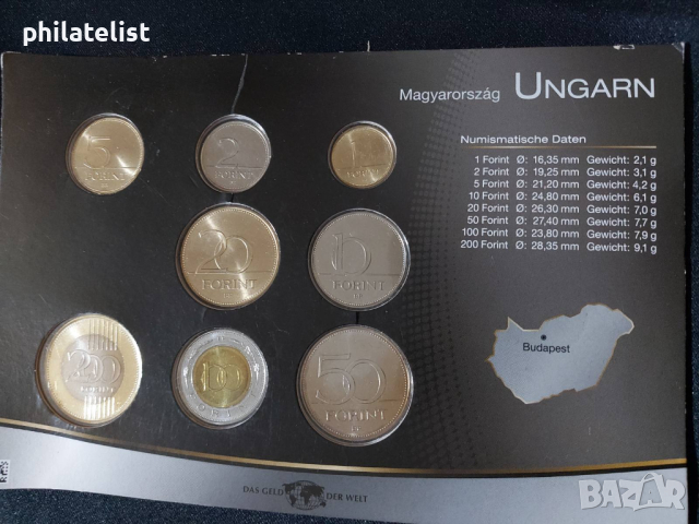 Унгария 1995-2010 - комплектен сет от 8 монети, снимка 2 - Нумизматика и бонистика - 44516680