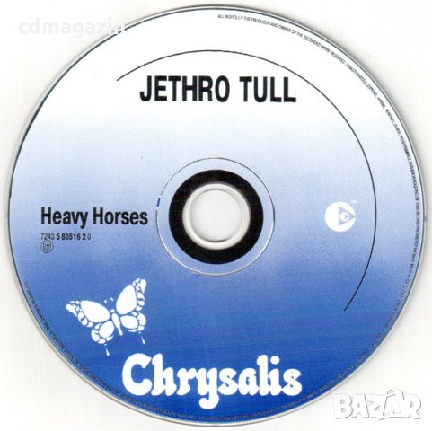 Компакт дискове CD Jethro Tull – Heavy Horses, снимка 3 - CD дискове - 35143376