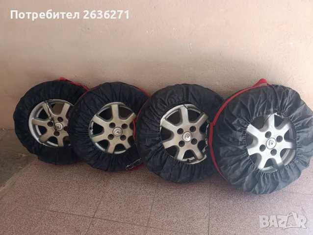 Алуминиеви джанти 14" с НОВИ гуми ДОТ 24 Рено, снимка 2 - Гуми и джанти - 55961241