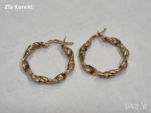 Дамски златни обеци, снимка 3 - Обеци - 56396256