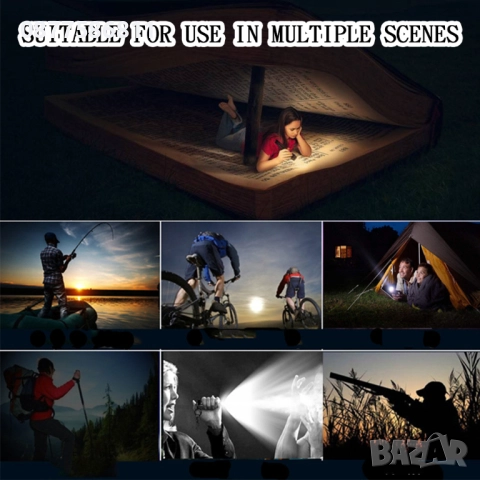 НОВ LED ФЕНЕР POLICE СЪС ZOOM SOS.ФЕНЕРИ С USB. СОЛАРНА ЛЕД ЛАМПА. КЪМПИНГ ФЕНЕР. ДЖОБНО ФЕНЕРЧЕ +, снимка 7 - Къмпинг осветление - 51630274