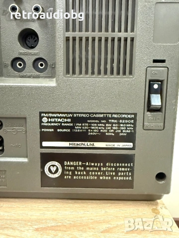 🔈Колекционерски радиокасетофон Hitachi TRK-8290E - Boombox🔈, снимка 5 - Радиокасетофони, транзистори - 54322196