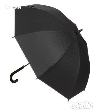Чадър бастун за дъжд автоматичен черен 82 см, снимка 3 - Други - 42878144
