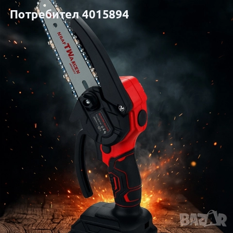 Акумулаторен верижен трион KraftWaagen KK-D01, с 2 батерии 48V / 2.0Ah, снимка 3 - Други инструменти - 51795020