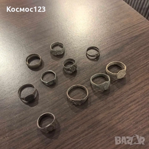 Лот стари средновековни възрожденски пръстени., снимка 2 - Антикварни и старинни предмети - 53205095