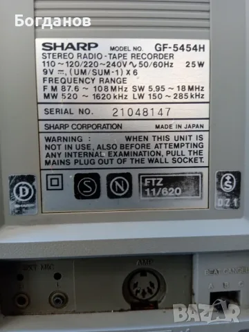 SHARP GF-5454 RADIO CASSETTE RECORDER MADE IN JAPAN, снимка 15 - Радиокасетофони, транзистори - 55896627