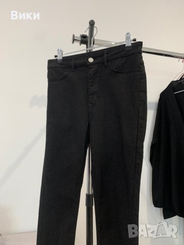 Черен панталон тип дънки размер 36(S), снимка 10 - Дънки - 44259762