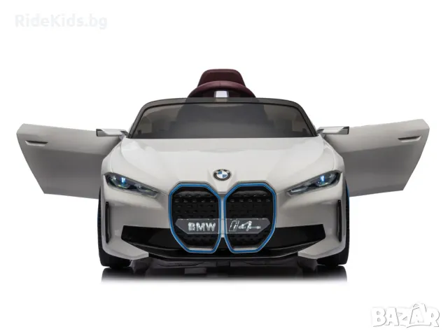 BMW i4 акумулаторна кола 12V - Детска акумулаторна кола, Бяла, EVA гуми, 4x4, снимка 2 - Детски велосипеди, триколки и коли - 49731440