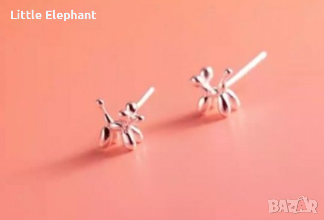 Сребърни обеци"Dogs from baloons"-кучета от балони/нови