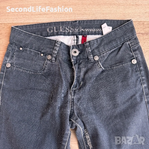 Дамски супер тесни дънк Guess оригинал размер 25 сиви , снимка 2 - Дънки - 54314329