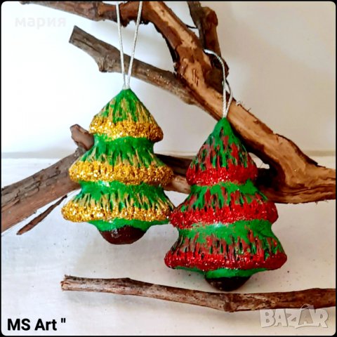 Коледна декорация! Играчки за елха! Ръчна изработка!, снимка 3 - Декорация за дома - 30893109
