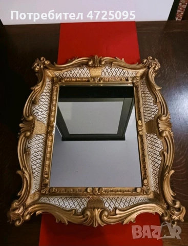 Италианско бароково огледало, снимка 5 - Огледала - 54103307