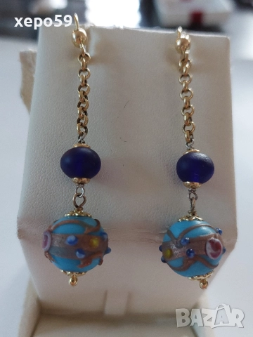 Прекрасни дизайнерски Френски златни обеци/Злато проба 750/, 1 900 лв, снимка 2 - Обеци - 52278823