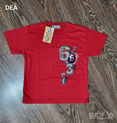 Червена тениска 100см-5лв.НОВА, снимка 1 - Детски тениски и потници - 39878837