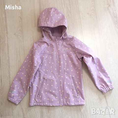 Детско софтшел яке за момиче с поларена вътрешност 134