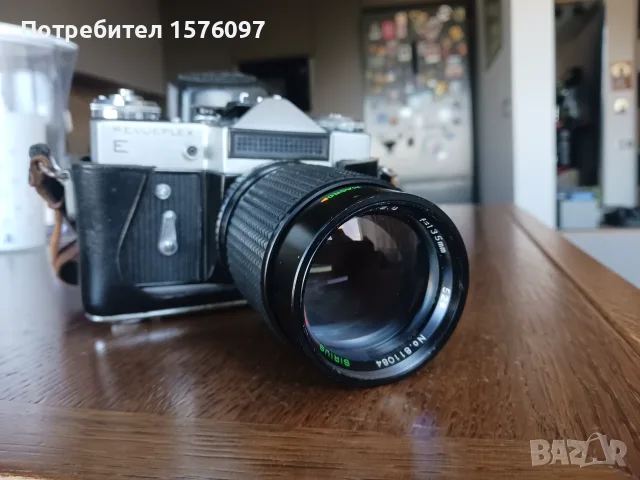 Обектив Sirius MC Automatic Macro 135mm f/2.8 и фотоапарат Revueflex E (Zenit-E)