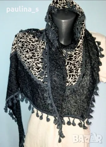 Четири различни броя / Два - Индийски шал 100% фин памук и 2 ангора , снимка 8 - Шалове - 32580778