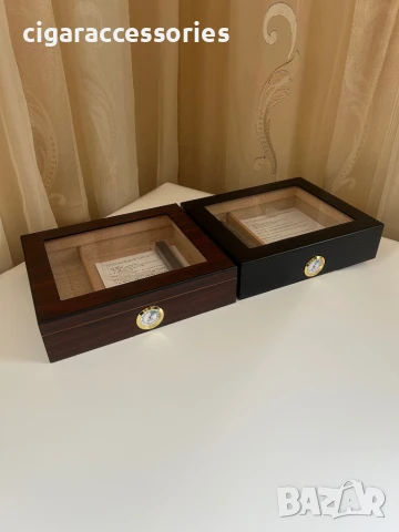 Стилен хумидор за пури – кедрово дърво, до 20 пури | 2 цвята, снимка 8 - Табакери - 47351628