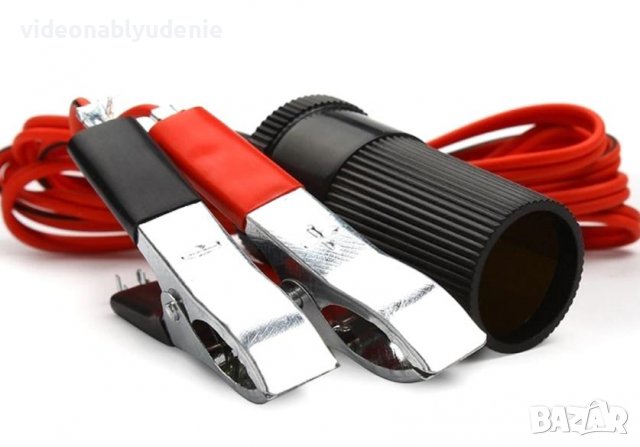 Универсални Конектори с Двойни Крокодилски Щипки Алигатор Запалка Подвижно Гнездо Ток от Акумулатора, снимка 10 - Други - 39345241