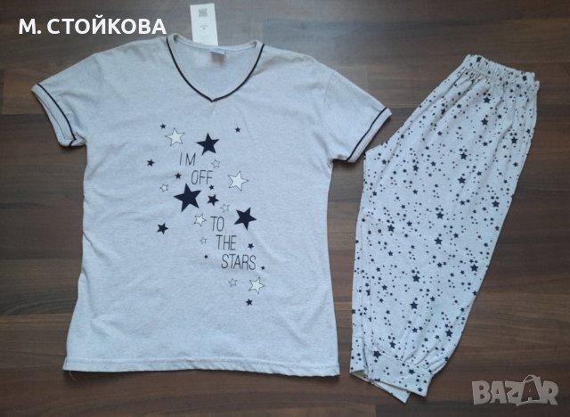 ПОСЛЕДЕН БРОЙ! пижама с къс ръкав и 3/4 гащи