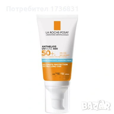 La Roche-Posay Anthelios Хидратиращ слънцезащитен крем SPF50+