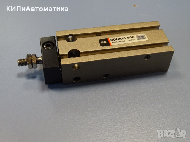 пневматичен цилиндър SMC CDUK10-20D + 2 сензора SMC D-97 indicator, снимка 2 - Резервни части за машини - 44601742