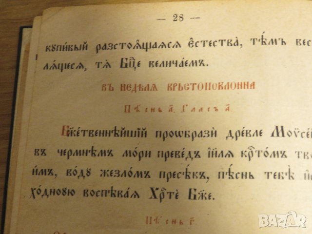 църковна книга, богослужебна книга Рядка книга Черковно пение, църковно пеене - изд.1906 г , снимка 8 - Антикварни и старинни предмети - 31813336