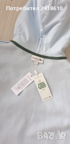 Lacoste Classic Fit Full Zip Hoodie Mens Size 4 - M НОВО! ОРИГИНАЛ! Мъжка Качулка с цял цип!, снимка 4 - Спортни дрехи, екипи - 53203721