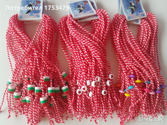 Мартеници 10бр.снопче, снимка 5 - Гривни - 40869241