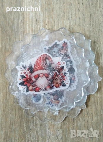 Коледни подложки за чаши, снимка 2 - Коледни подаръци - 52106796