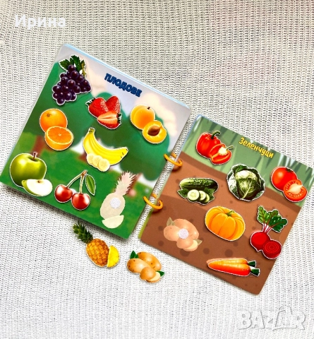 Развиваща книга играчка за деца, с лепенки, снимка 7 - Игри и пъзели - 52490741