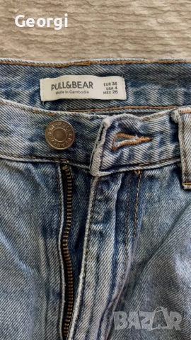 Дънкови къси панталони Pull&Bear, снимка 3 - Дънки - 51576571