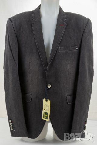 Памучно мъжко сако цвят антрацит Sir Raymond Tailor - 2XL, снимка 1