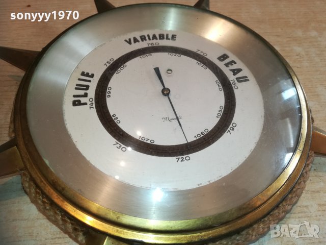 немски барометър 31см мед/месинг 2301211914, снимка 7 - Колекции - 31530640