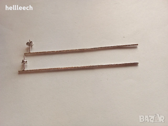 Сребърни обеци, снимка 3 - Обеци - 54258773