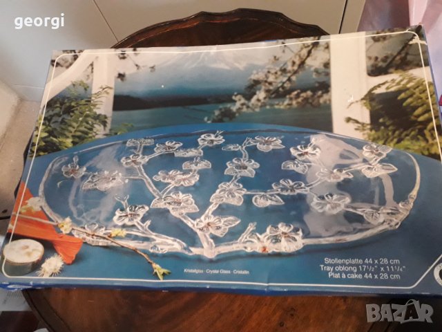 Немски кристален поднос Walter glass    13/3, снимка 8 - Аксесоари за кухня - 31874621