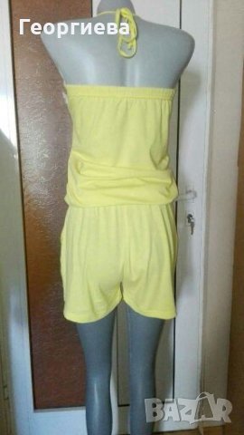 Жълт гащеризон, с джобове🍀🌹S,M(36-38)🍀🌹арт.489, снимка 5 - Гащеризони - 29817596